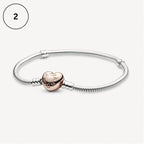 Snake Chain Bracelet Collection – Me Chain, Moments Heart Clasp, Love heart clasp, Crown O Snake chain & Signature I-D Pavé Bangle