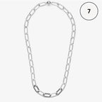 Moments & ME Necklace Collection – Snake Chain, Link Chain, Pearl Charm & Sparkling Heart Halo Pendant Collier