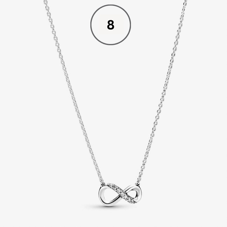 Moments & ME Necklace Collection – Snake Chain, Link Chain, Pearl Charm & Sparkling Heart Halo Pendant Collier
