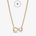 Moments & ME Necklace Collection – Snake Chain, Link Chain, Pearl Charm & Sparkling Heart Halo Pendant Collier