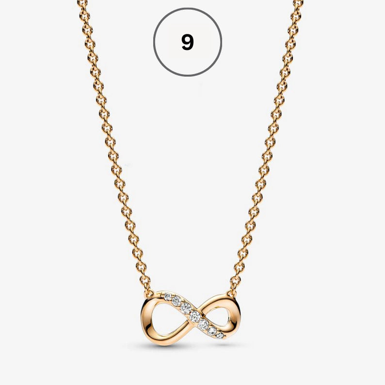 Moments & ME Necklace Collection – Snake Chain, Link Chain, Pearl Charm & Sparkling Heart Halo Pendant Collier