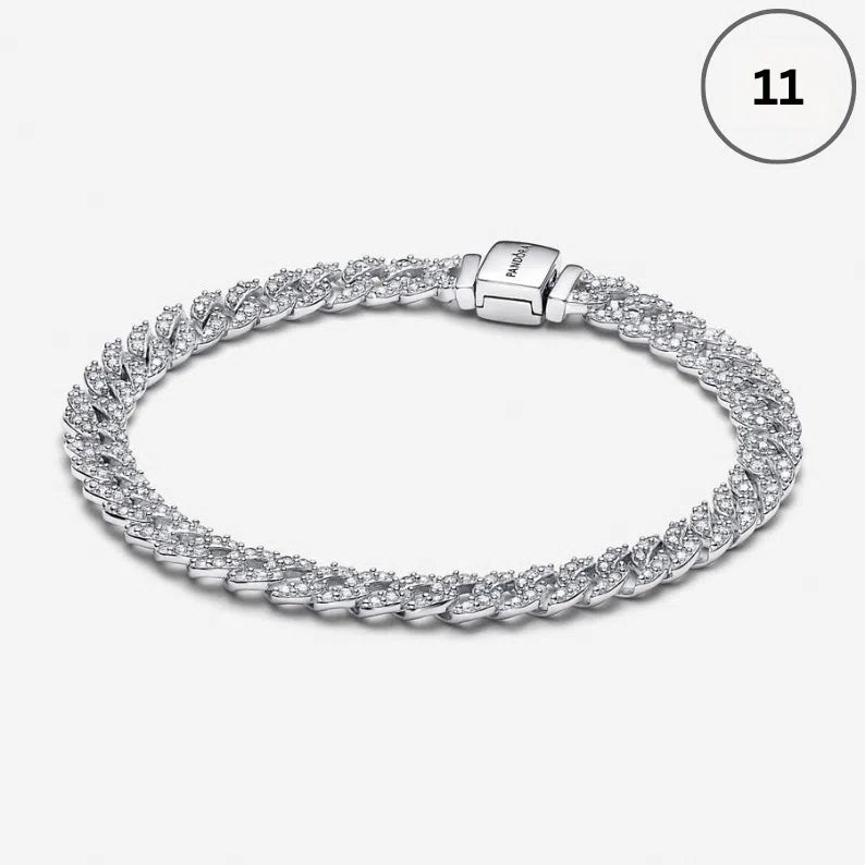 Snake Chain Bracelet Collection – Me Chain, Moments Heart Clasp, Love heart clasp, Crown O Snake chain & Signature I-D Pavé Bangle
