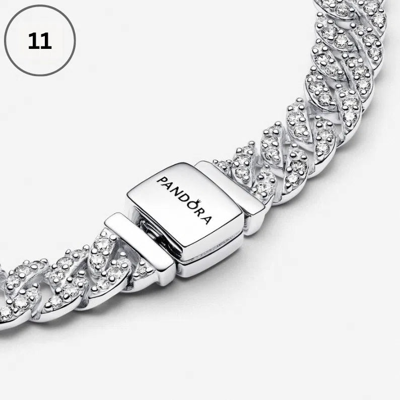 Snake Chain Bracelet Collection – Me Chain, Moments Heart Clasp, Love heart clasp, Crown O Snake chain & Signature I-D Pavé Bangle