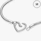 Snake Chain Bracelet Collection – Me Chain, Moments Heart Clasp, Love heart clasp, Crown O Snake chain & Signature I-D Pavé Bangle