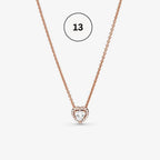 Moments & ME Necklace Collection – Snake Chain, Link Chain, Pearl Charm & Sparkling Heart Halo Pendant Collier