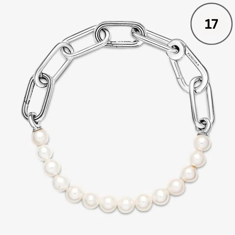 Snake Chain Bracelet Collection – Me Chain, Moments Heart Clasp, Love heart clasp, Crown O Snake chain & Signature I-D Pavé Bangle