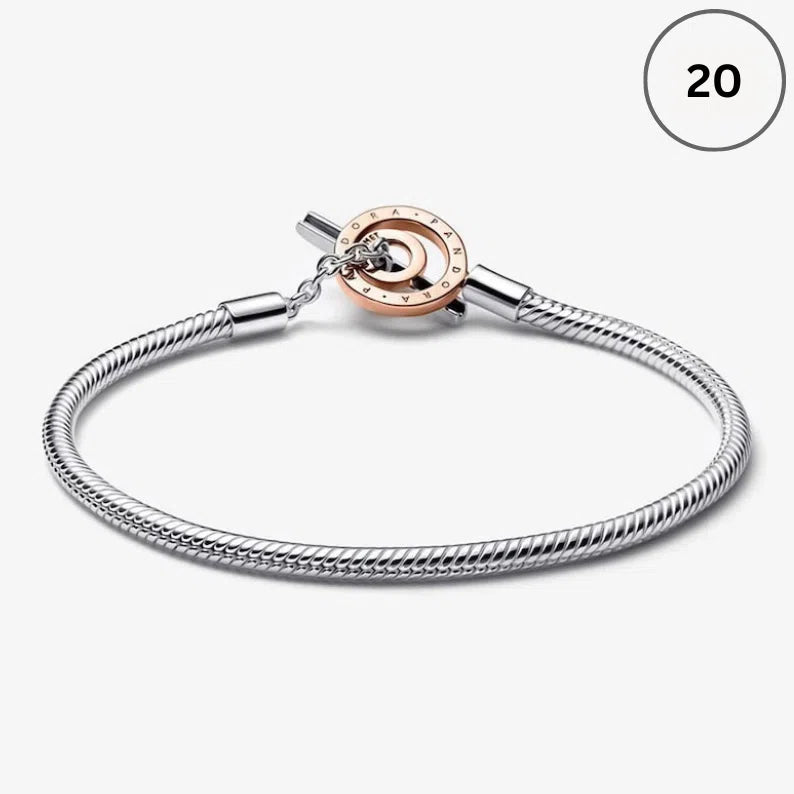Snake Chain Bracelet Collection – Me Chain, Moments Heart Clasp, Love heart clasp, Crown O Snake chain & Signature I-D Pavé Bangle