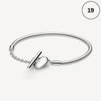 Snake Chain Bracelet Collection – Me Chain, Moments Heart Clasp, Love heart clasp, Crown O Snake chain & Signature I-D Pavé Bangle