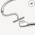 Snake Chain Bracelet Collection – Me Chain, Moments Heart Clasp, Love heart clasp, Crown O Snake chain & Signature I-D Pavé Bangle