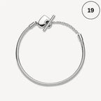 Snake Chain Bracelet Collection – Me Chain, Moments Heart Clasp, Love heart clasp, Crown O Snake chain & Signature I-D Pavé Bangle