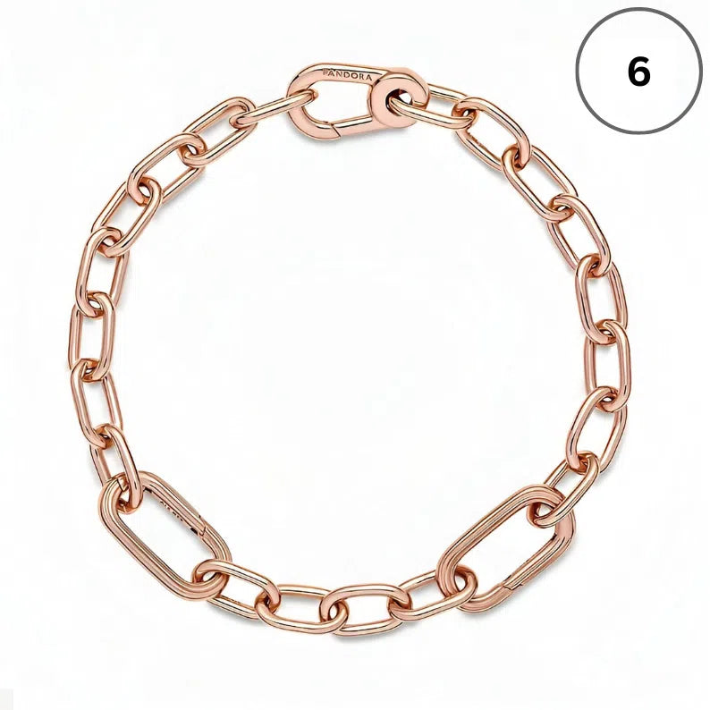 Snake Chain Bracelet Collection – Me Chain, Moments Heart Clasp, Love heart clasp, Crown O Snake chain & Signature I-D Pavé Bangle