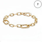 Snake Chain Bracelet Collection – Me Chain, Moments Heart Clasp, Love heart clasp, Crown O Snake chain & Signature I-D Pavé Bangle