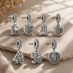 Pink Charm, Murano Glass Beads, Charm Stopper Safety Clip, Silver Charm, Letter Blue Red Rose Gold Charms, Travel Love Mom Heart Dangle charm ★(BUY 1 GET 1 FREE)★