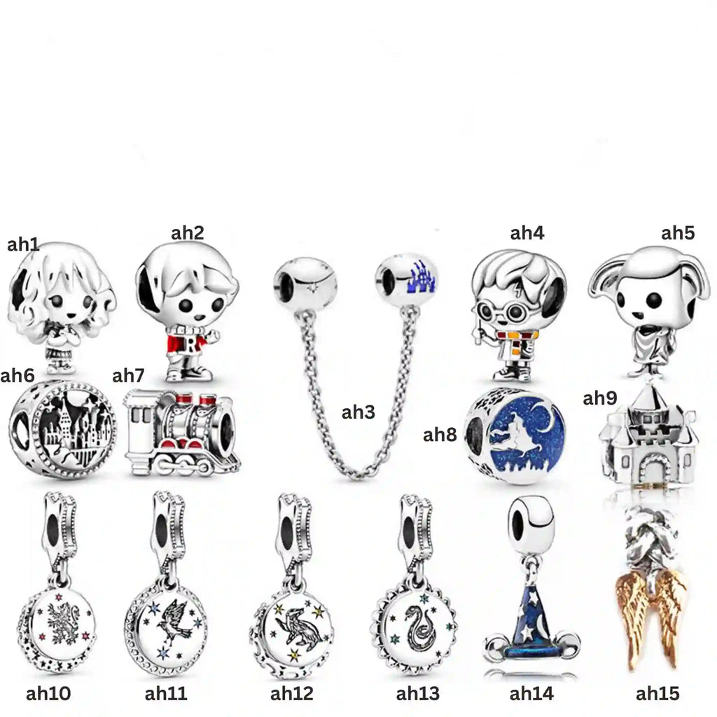 Pink Charm, Murano Glass Beads, Charm Stopper Safety Clip, Silver Charm, Letter Blue Red Rose Gold Charms, Travel Love Mom Heart Dangle charm ★(BUY 1 GET 1 FREE)★